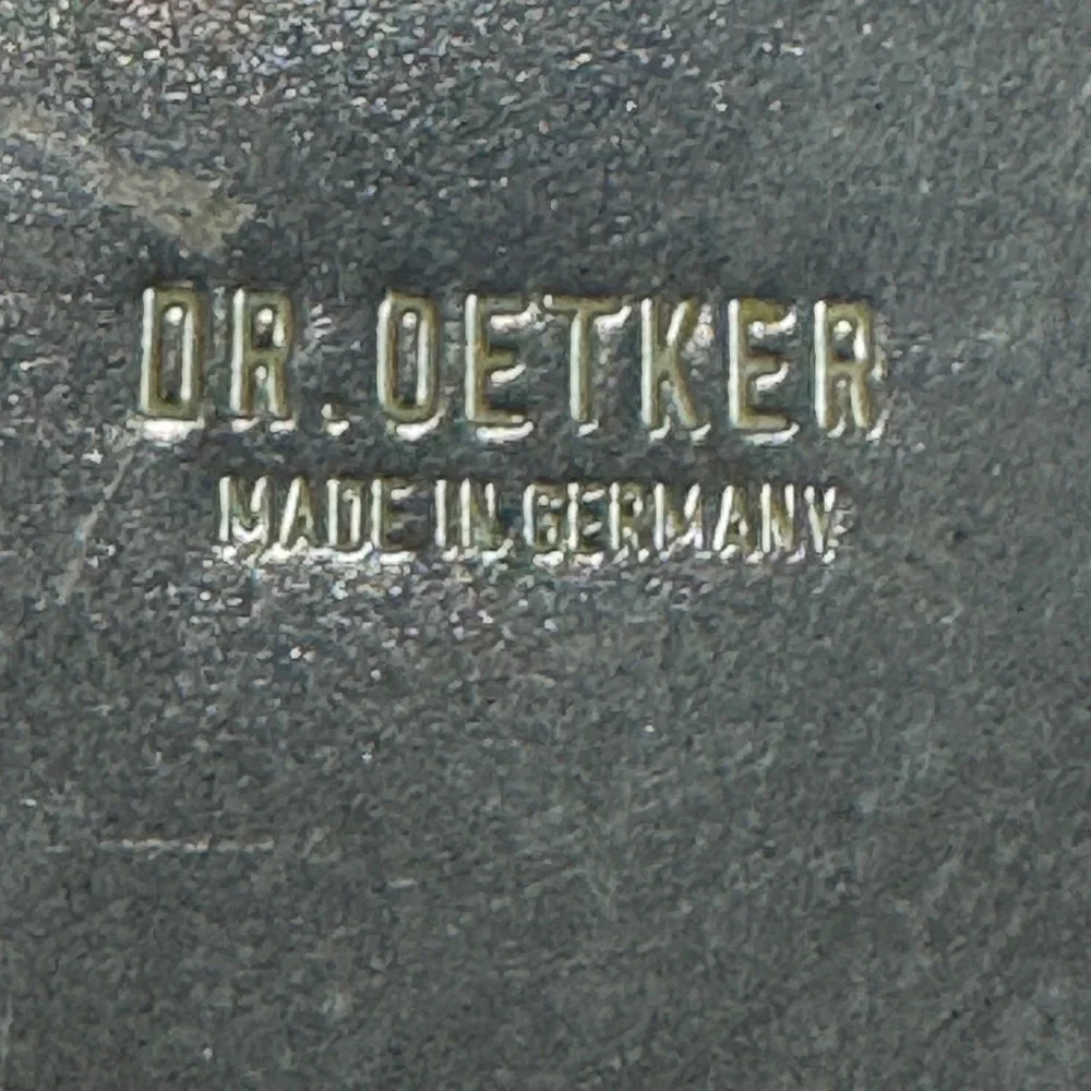 Dr. Oetker Made in Germany Vintage 11 Inch Fluted Tart Quiche Pan Silver Metal